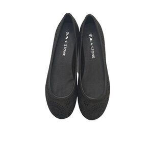 Sun + Stone Boho Flats Shoes Women's 5.5 Taupe Sunburst Cushioned NEW‎